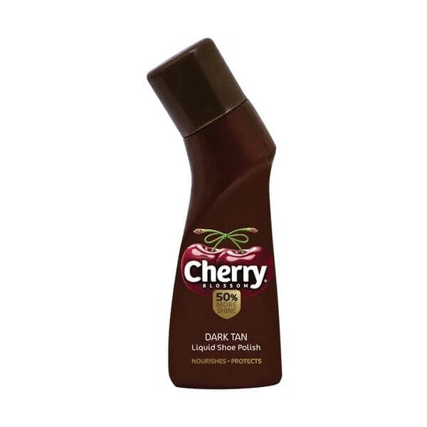 cherry blossom dark tan shoe polish